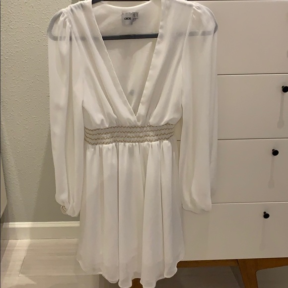 asos white chiffon dress ASOS Design - Maxi Dress - Women - Viscose - 12 US